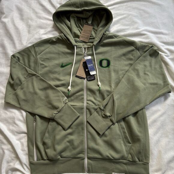 Nike Oregon Ducks Sideline Player Issue Full-Zip Hoodie - Picture 1 of 8